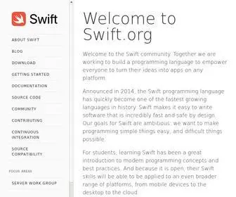 Swift.org(Swift) Screenshot