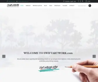 Swiftartwork.com(Artwork Digitising) Screenshot