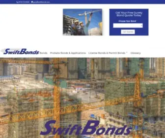 Swiftbonds.com(The Surety Bond experts) Screenshot