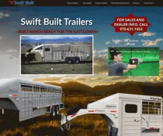 Swiftbuilttrailers.com(Swift Built Trailers) Screenshot