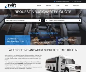 Swiftcharters.com(Charter Bus Rental For Group Travel) Screenshot