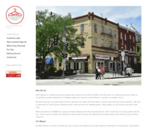 Swiftcleanersdc.com(Swift Cleaners) Screenshot