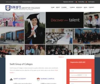 Swiftcollege.edu.in(Swift Group of Colleges) Screenshot