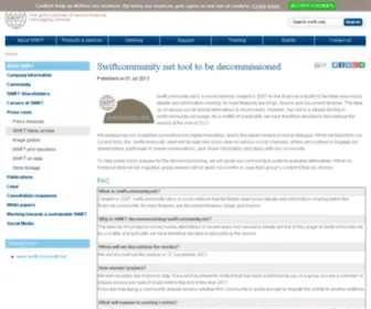 Swiftcommunity.net(The global provider of secure financial messaging services) Screenshot