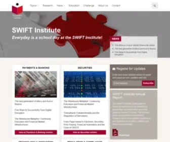 Swiftinstitute.org(The SWIFT Institute) Screenshot