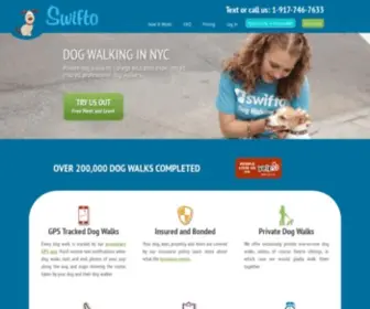 Swifto.com(NYC Dog Walking with GPS Tracking) Screenshot