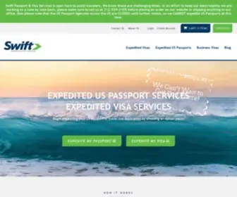 Swiftpassportservices.com(Expedited Passport & Visa Services) Screenshot