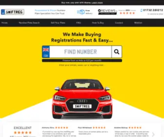 Swiftreg.co.uk(Private Number Plates and Registrations) Screenshot