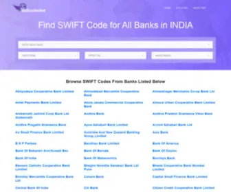 Swiftscodesfind.com(SWIFT Codes For All Bank Branches) Screenshot