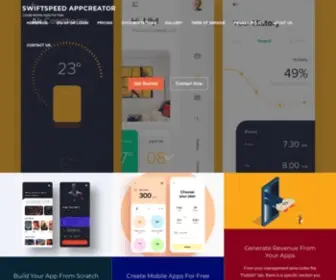 Swiftspeedappcreator.com(Create Mobile Apps Without Coding) Screenshot