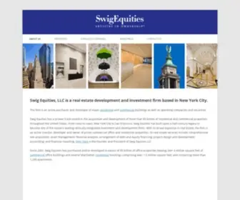 Swigequities.com(Real estate development) Screenshot