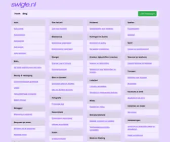 Swigle.nl(Swigle Startpagina links) Screenshot