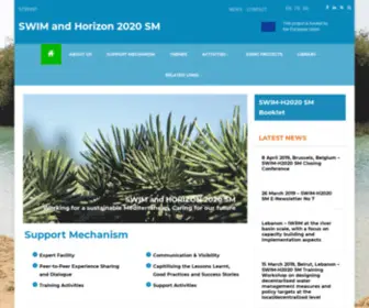 Swim-H2020.eu(SWIM and Horizon 2020 SM) Screenshot