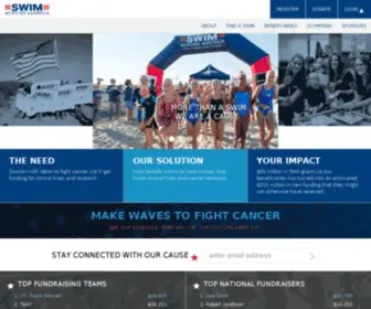 Swimacrossamerica.org(Making Waves to Fight Cancer) Screenshot