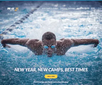 Swimcamp.com(Swimming Camps for Competitive Age Group Swimmers) Screenshot