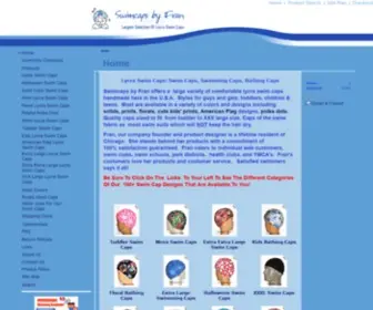Swimcapsbyfran.com(Swim Caps) Screenshot