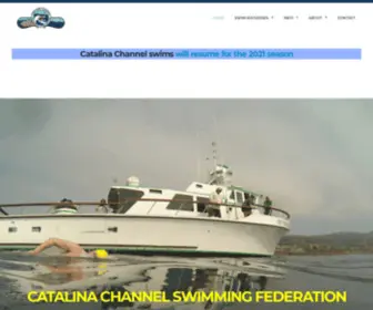 Swimcatalina.org(The CCSF promotes safe swims across the Catalina Channel) Screenshot