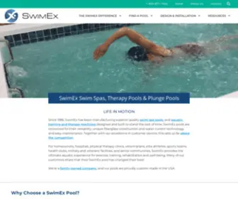 Swimex.com(Swim Spas) Screenshot