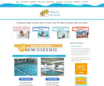 Swimhappyfish.com(Fremont, CA) Screenshot