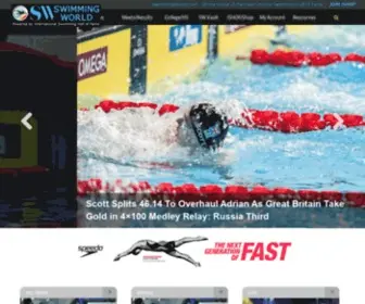 Swiminfo.com(Swimming News) Screenshot