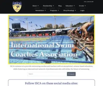 Swimisca.org(International Swim Coaches Association) Screenshot