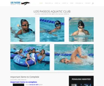 Swimlpac.org(Los Paseos Aquatic Club (LPAC)) Screenshot