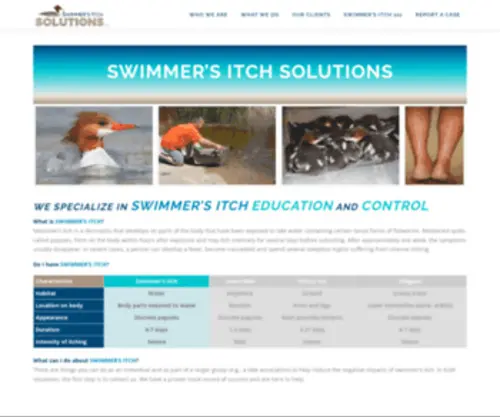 Swimmersitchsolutions.com(Specializing in EDUCATION and CONTROL) Screenshot