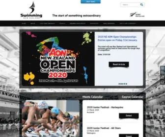 Swimming.org.nz(Swimming New Zealand) Screenshot
