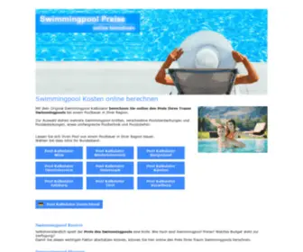 Swimmingpool-Preise.at(Pool Komplettangebot) Screenshot