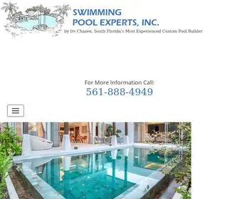 Swimmingpoolexperts.com(Swimming Pool Builders in Palm Beach County) Screenshot