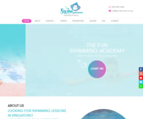 Swimpanzee.com.sg(Best Swim School for Swimming Lessons in Singapore) Screenshot