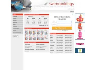 Swimrankings.net(Swimming Rankings and Results) Screenshot