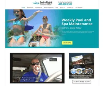 Swimrightpools.com(Scottsdale Pool Service and Repair) Screenshot