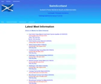 Swimscotland.co.uk(Swim Scotland) Screenshot