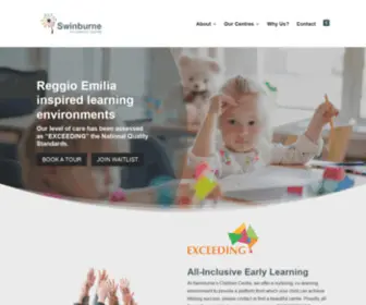 Swinburnechildrenscentre.com.au(Swinburne Childrens Centre) Screenshot