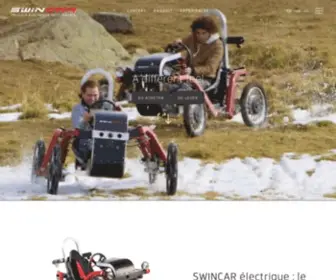Swincar.fr(Véhicule tout terrain électrique innovant) Screenshot
