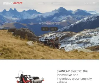 Swincar.net(Swincar is an innovative off road electric vehicle. This all terrain vehicle) Screenshot