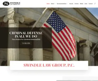 Swindlelaw.com(Criminal Defense Only) Screenshot