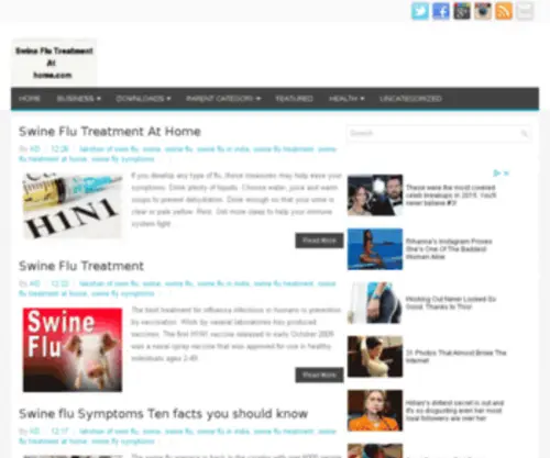 Swineflutreatmentathome.com(Swine Flu Treatment At Home) Screenshot