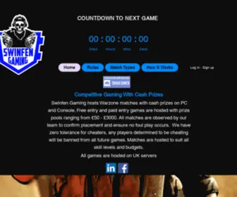 Swinfengaming.com(Warzone Tournaments SwinfenGaming) Screenshot