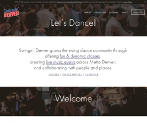 Swingindenver.com(Swingin' Denver) Screenshot