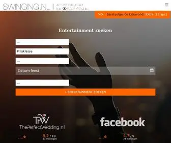 Swinging.nl(DJ's en artiesten huren doe je bij) Screenshot