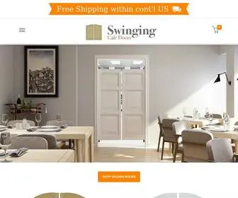 Swingingcafedoors.com(Custom Made Swinging Cafe Doors) Screenshot