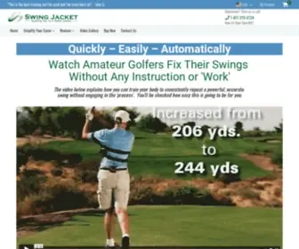 Swingjacket.com(The Ultimate Swing Teacher is the Swing Jacket) Screenshot