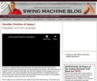 Swingmachineblog.com(Free Golf Tips) Screenshot