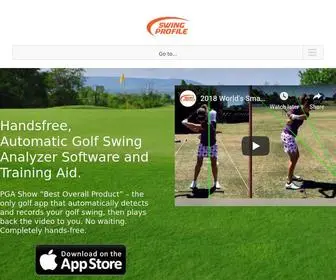 Swingprofile.com(Golf swing analyzer software for iPhone and iPad of Swing Profile) Screenshot