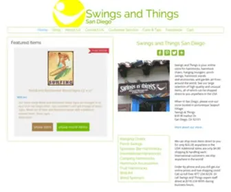 Swingsandthingssd.com(Hammocks, Hanging Chairs & Swings) Screenshot