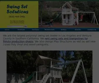 Swingsetsolutions.com(Wooden Swing Sets) Screenshot