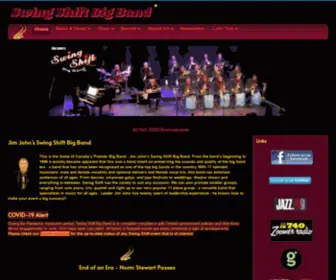 Swingshiftbigband.com(Ontario's Premier Big Band) Screenshot