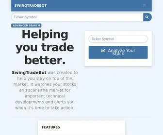 Swingtradebot.com(Your Stock Trading Assistant) Screenshot